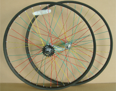 26" 36H wheel sets,with color spoke